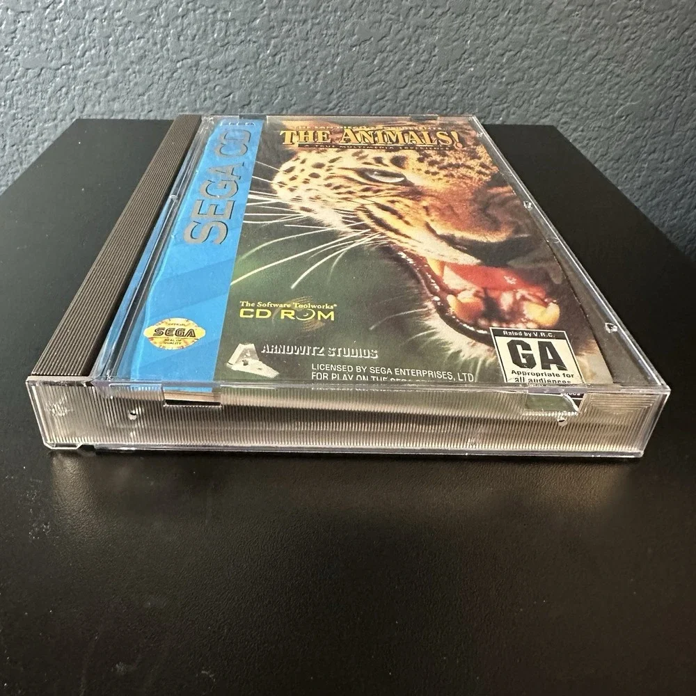 San Diego Zoo Presents The Animals (Sega CD, 1994) Complete With Manual & Foam